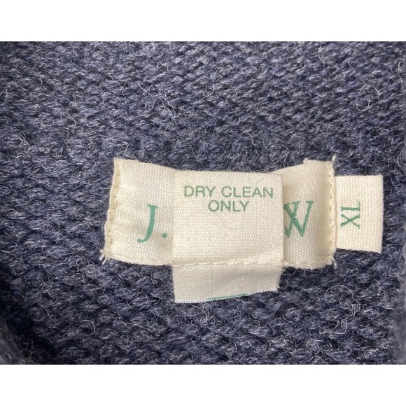 J.Crew Mens XL 100% Wool Roll Neck Sweater Made in Malaysia - Picture 4 of 9
